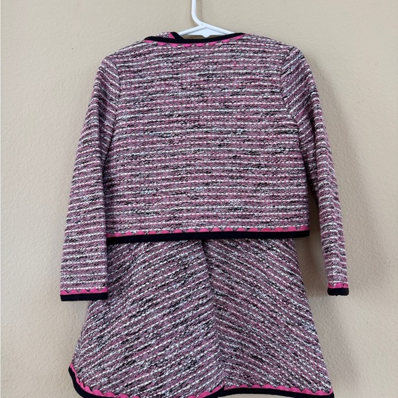Kate Spade - Girls' Pink Tweed Jacket and Dress Set - Picture 2 of 3